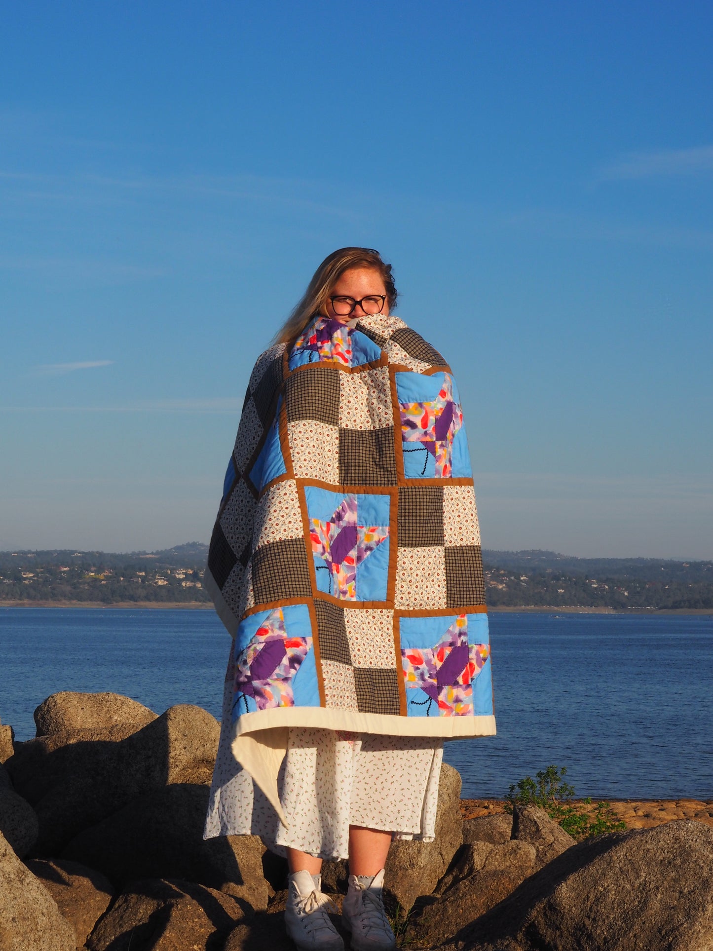 Butterfly Pattern Throw Quilt